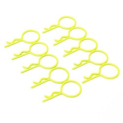 Large-ring Yellow Body Clips 10PCS
