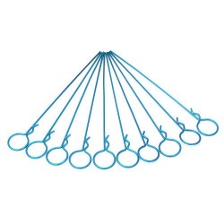 Long Large-ring Blue Body Clips(10pcs)