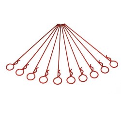 Red Long Medium-ring Body Clips