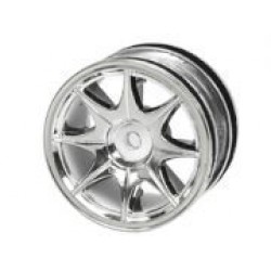 1/10 8 Spoke Wheel Set For Tamiya M-Chassis Series (4pcs)-SILVER