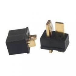 Mini Black T Connector Pack Male/Female