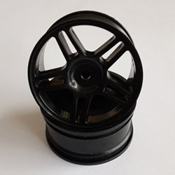 5-Spoke Plastic Wheel Rim Black